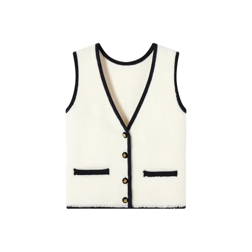 Ouyang Белый Женская Трикотажная