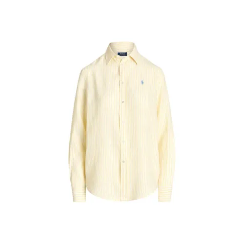 Polo Ralph Lauren SS24 Рубашка Женская Зеленая Фиолетовая Желтая