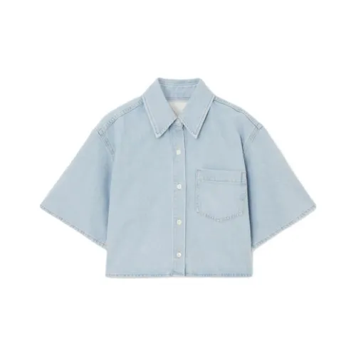 COS Светло-синие Женские Рубашки
