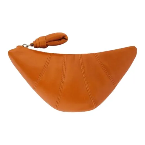 Lemaire Croissant series Sheepskin Coin Wallet Wallet Women's Жженый оранжевый