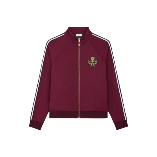 CELINE SS25 Куртки и Пальто Женские Бордовый Красный