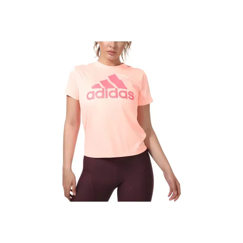 Adidas x BADGER Спортивная футболка Женская Персикового цвета