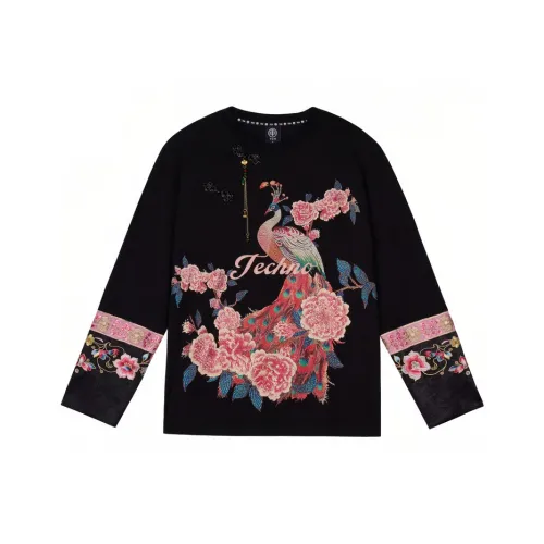 TCH Черные Женские Рубашки T