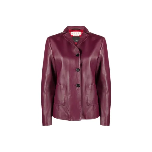 MARNI Розово-красные Женские Куртки