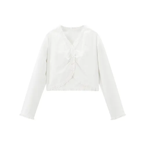 LEDIN Шифон Рубашка Женская Bright White