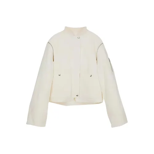 JIL SANDER Белые Женские Куртки
