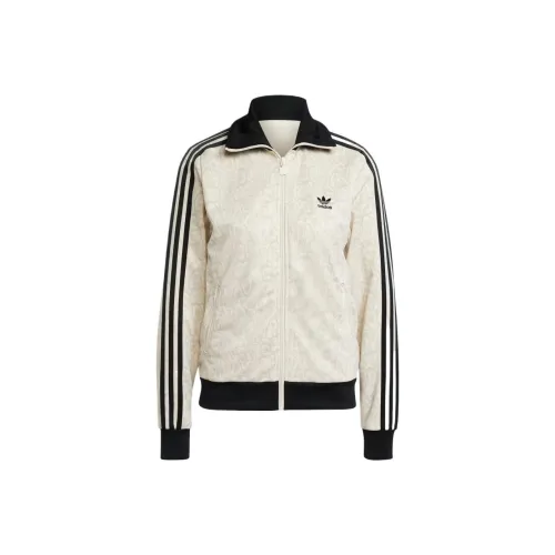 Adidas Originals FirebirdTRACK Топ Змеиная кожа Куртка Женская Чудесный Белый