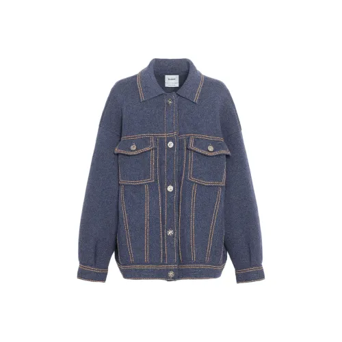 Barrie SS24 Куртки Пальто Женские Темно-синий