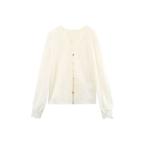 A paradise for awakening Рубашка Женские Бежевый