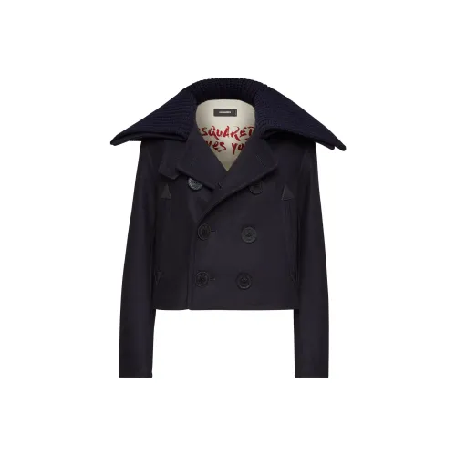 DSQUARED 2 SS24 Куртки и Пальто Женские Морской Синий