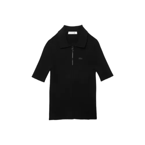 LACOSTE Поло Женское Черное