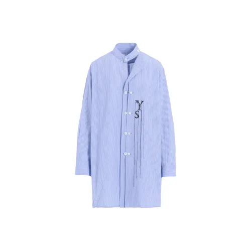 yohji yamamoto Y'S FW24 Рубашка Женская Светло-Синяя