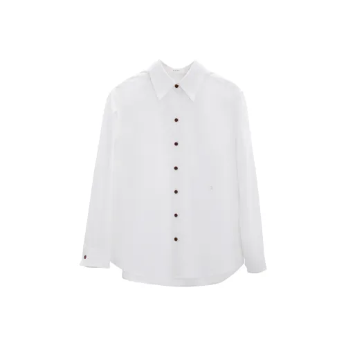 Fstudio Свободный крой Немного спущенное плечо Острый воротник Ralph Lauren Стиль позиционирования Длинный рукав Рубашка Женская