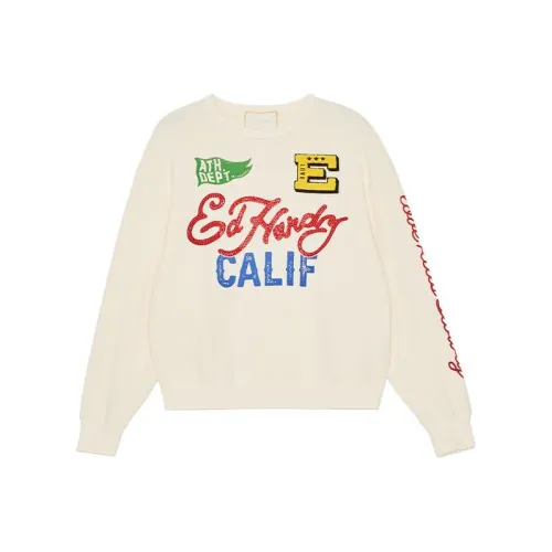 Ed Hardy Слоновая кость Женские Свитшоты