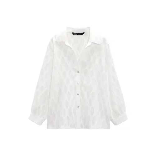 ZARA Белые Женские Рубашки