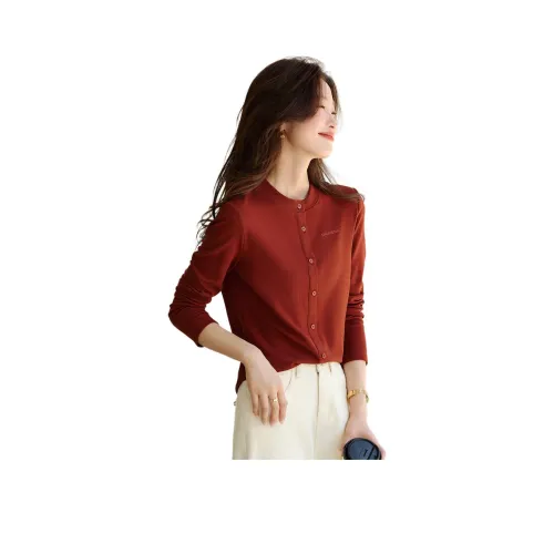 Mo Han Yi Mei Трикотаж Женский Ржаво-Красный