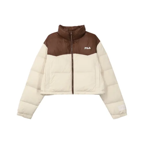 FILA Пшеничная солома Бежевый Женские Пуховики