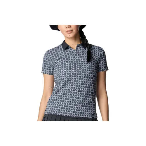 Under Armour ArmorDry Monogram Check Polo Женские Камень Белый 025