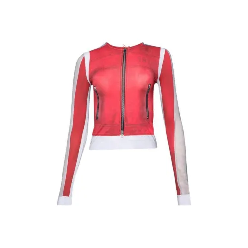 DIESEL Женские рубашки T красного цвета