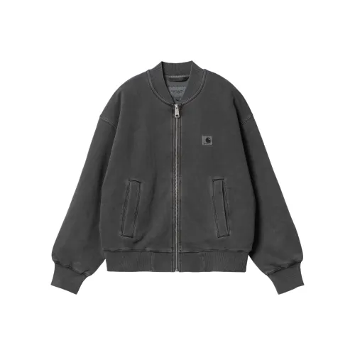 Carhartt WIP SS24 W' Nelson Sweat Bomber Куртка Женская Угольно-Серый