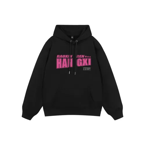 ZUOLANGGENU Толстовка Унисекс Черный