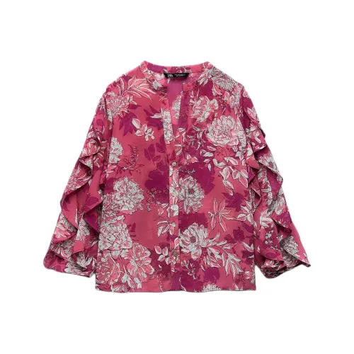 ZARA Розовые Женские Рубашки