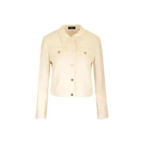 THEORY Куртки и Пальто Женские Экрю