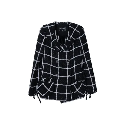 CHANEL 2024 Весенний Летний Новый Приход Куртки и Пальто Женские Черный
