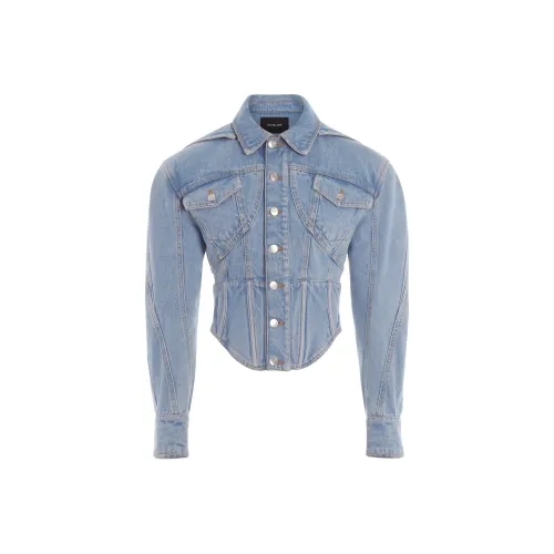 Mugler Куртки и Пальто Женские Синие