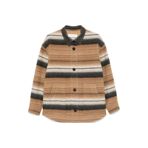 ISABEL MARANT ETOILE SS25 Куртки Пальто Женские Верблюжий Коричневый