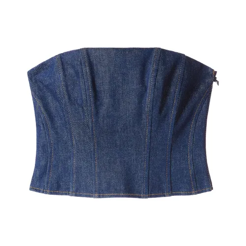 Miss Sixty Без бретелей Топ Женский Черный Синий