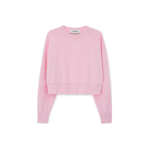 KIMHEKIM SS24 Логотип вышитый свитшот женский розовый розовый