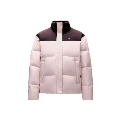 ANTA Comprehensive Training Collection Sports Lifestyle Collection Пуховик Женский Умбра Коричневый Зимний Розовый