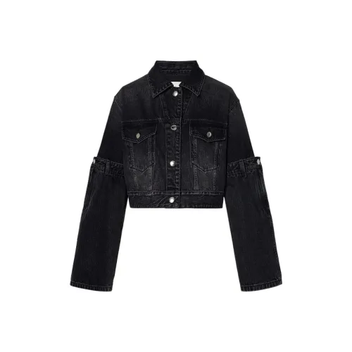 MOCO Куртки Пальто Женские Джинсовый Черный