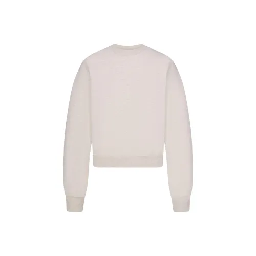 SKIMS Праздничная коллекция FW24 Хлопок Флис Классический Crewneck Толстовка Женская Вереск Овсянка Вереск Овсянка