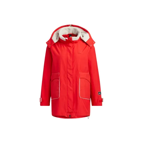 Adidas Куртка Женская Светло-Красная