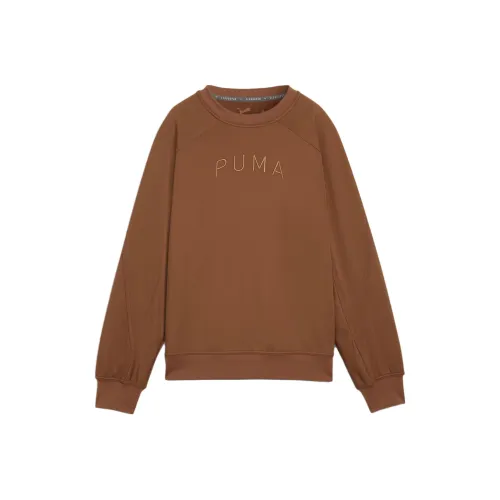 PUMA Sweat DE Тренировки À Col Rond CLOUDSPUN Femme Толстовка Женские Коричневый