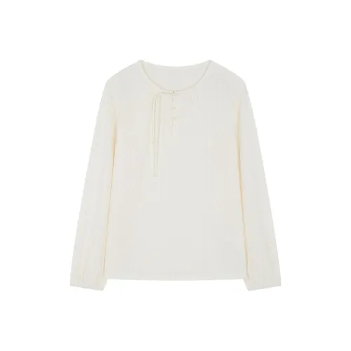 IHIMI Экрю Женские Рубашки