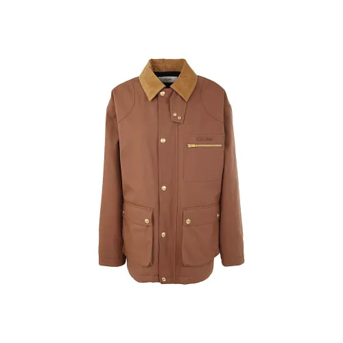 CELINE Куртки и Пальто Женские Коричневый