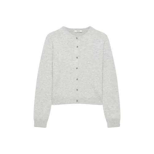 ARITZIA Кашемир Bare Кашемир Crew Кардиган Кашемир Свитер Женские Heather Chrome