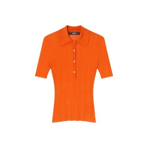 FANSIZHE SS25 Поло Женское Оранжевое
