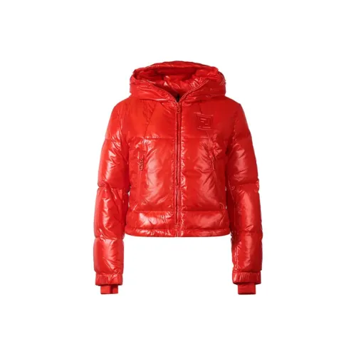 FENDI FW22 Пуховик Женский Оранжевый Красный