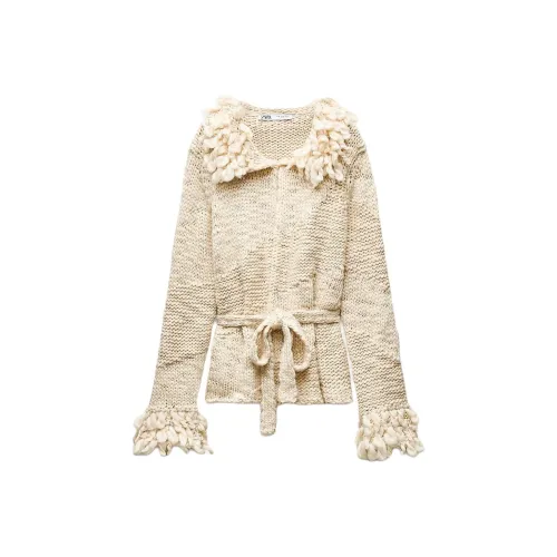 ZARA Натуральный Женский Трикотаж