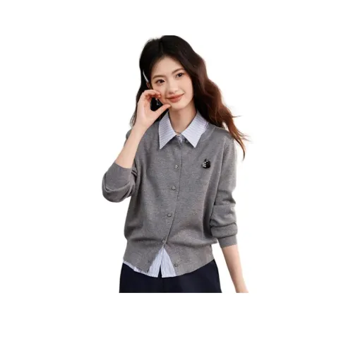 Emodues Серый Женская Трикотажная Одежда