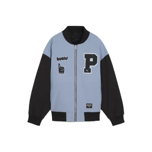 PUMA x SOPHIA CHANG Коллаборация Reversible Bomber Куртки Пальто Женские Синие