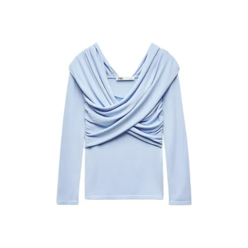 ZARA Синий Женский Трикотаж