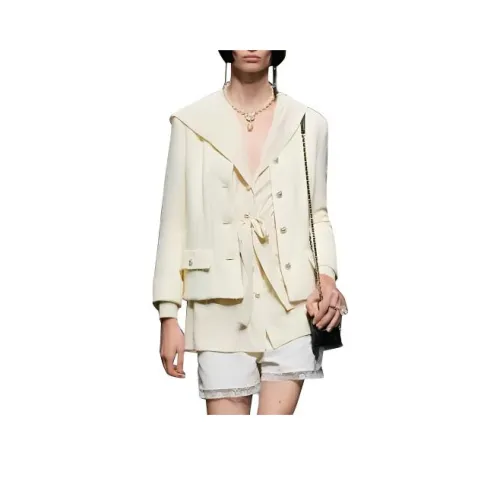 CHANEL Куртка Женская Светло-Желтая