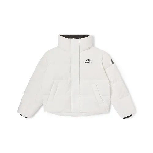 KAPPA Однотонный Воротник-стойка Короткий Пуховик Женские