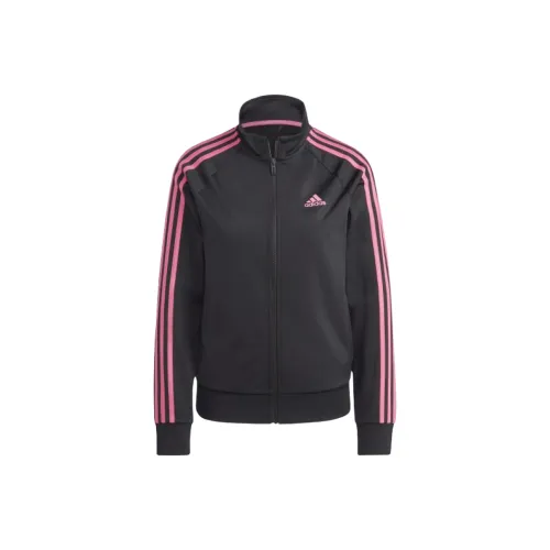 Adidas Essentials PRIMEGREEN Essentials Warm Up Slim 3 Stripes Куртки Пальто Женские Black