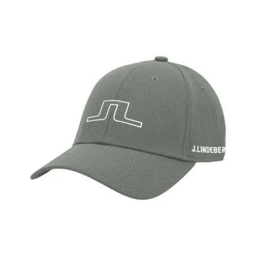 J.Lindeberg Полиэстер Кепки Мужские Серый Зеленый